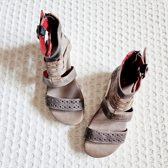 Bed Stu Artemia Leather Platform Sandals Open Toe Zipper Chunky Size 8.5 NWOB - Picture 15 of 16